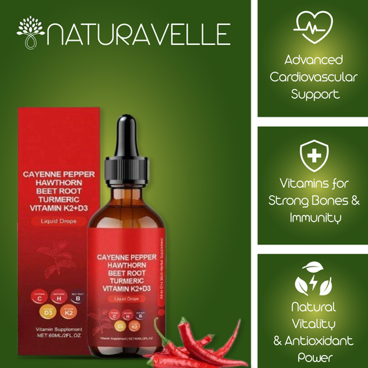 NaturaVelle™ Vitality & Wellness Drops: Cayenne & Superfoods (60 ML)