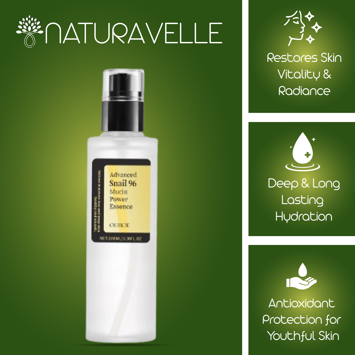 NaturaVelle™ Advanced Snail Mucin Essence (100 ML)