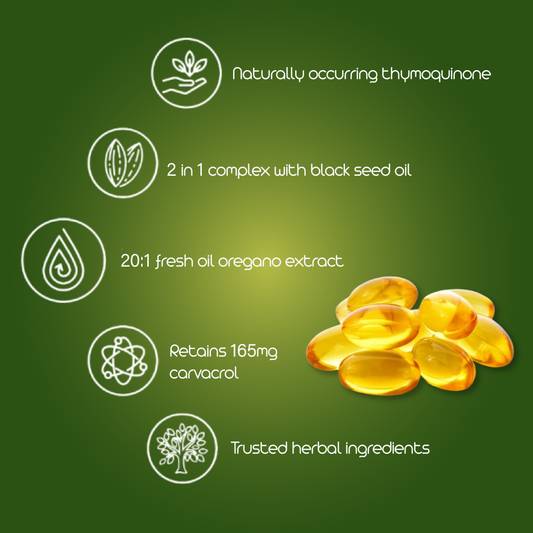 NaturaVelle™ Oil of Oregano Soft Capsules with Black Seed Oil (180 Softgels) - 67% OFF LIMITED TIME OFFER